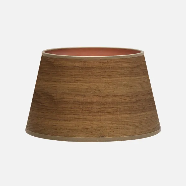 Lampshade Salma E27 Wood Dark 40dx30dx25h   Conical Open