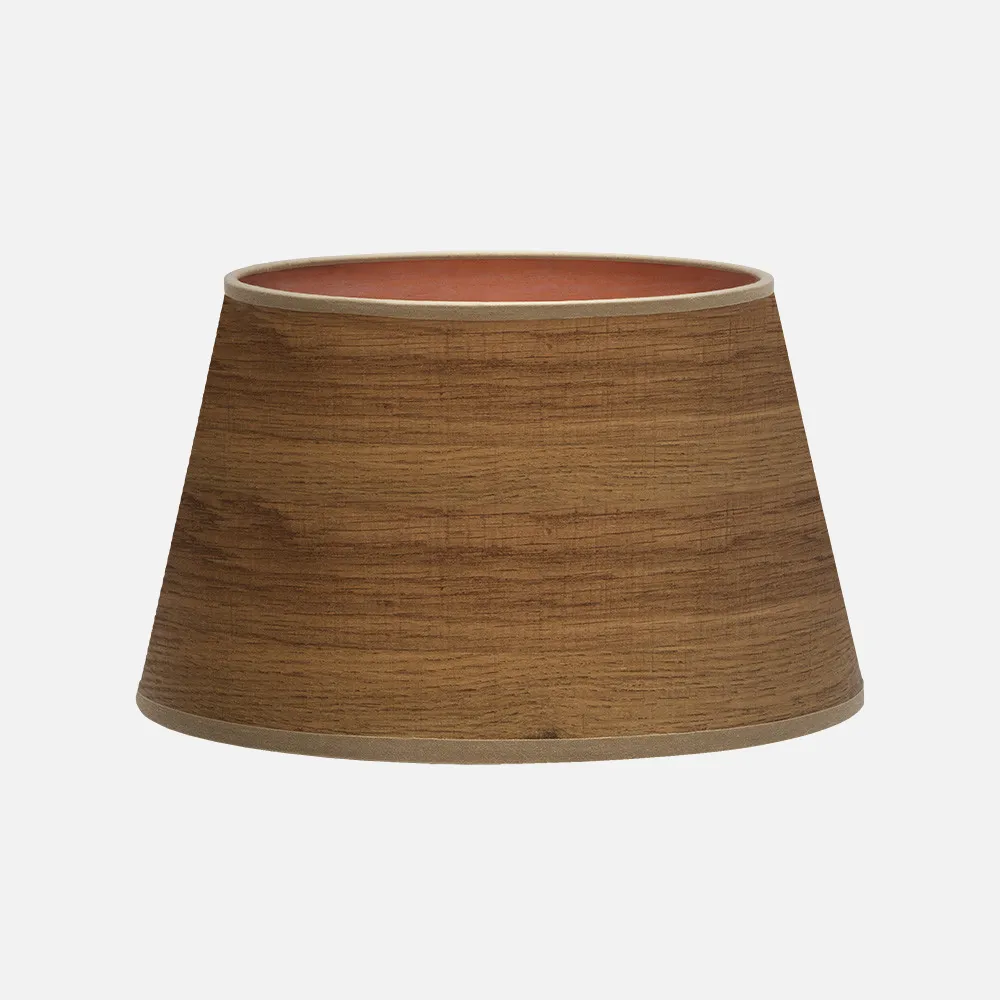 178314084 - Lampshade Salma E27 Wood Dark 40dx30dx25h   Conical Open