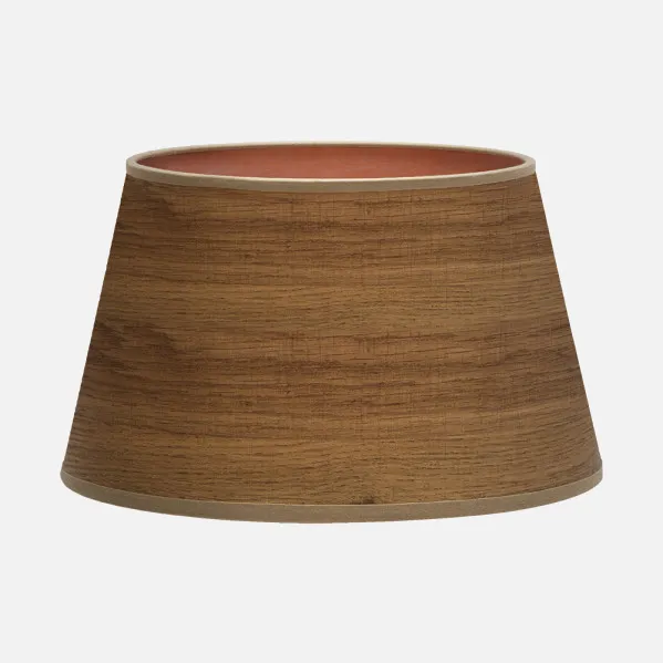 Lampshade Salma E27 Wood Dark 45dx35dx30h   Conical Open