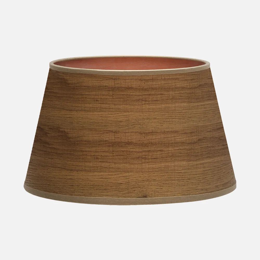 178314584 - Lampshade Salma E27 Wood Dark 45dx35dx30h   Conical Open