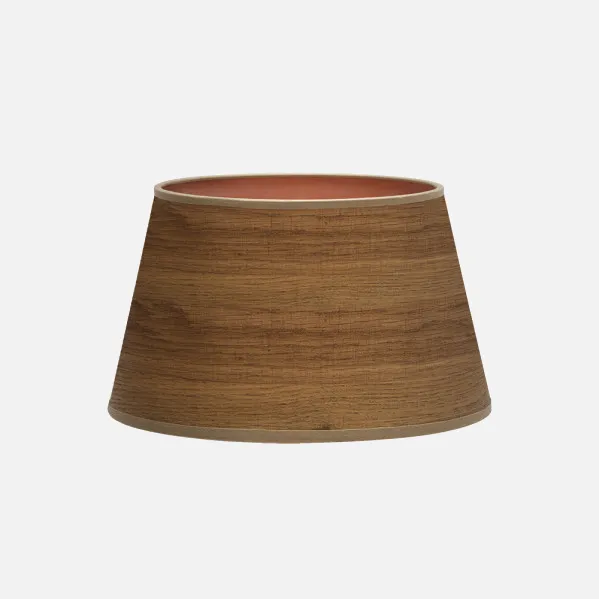 Lampshade Salma E27 Wood Dark 35dx25dx20h  Conical Open