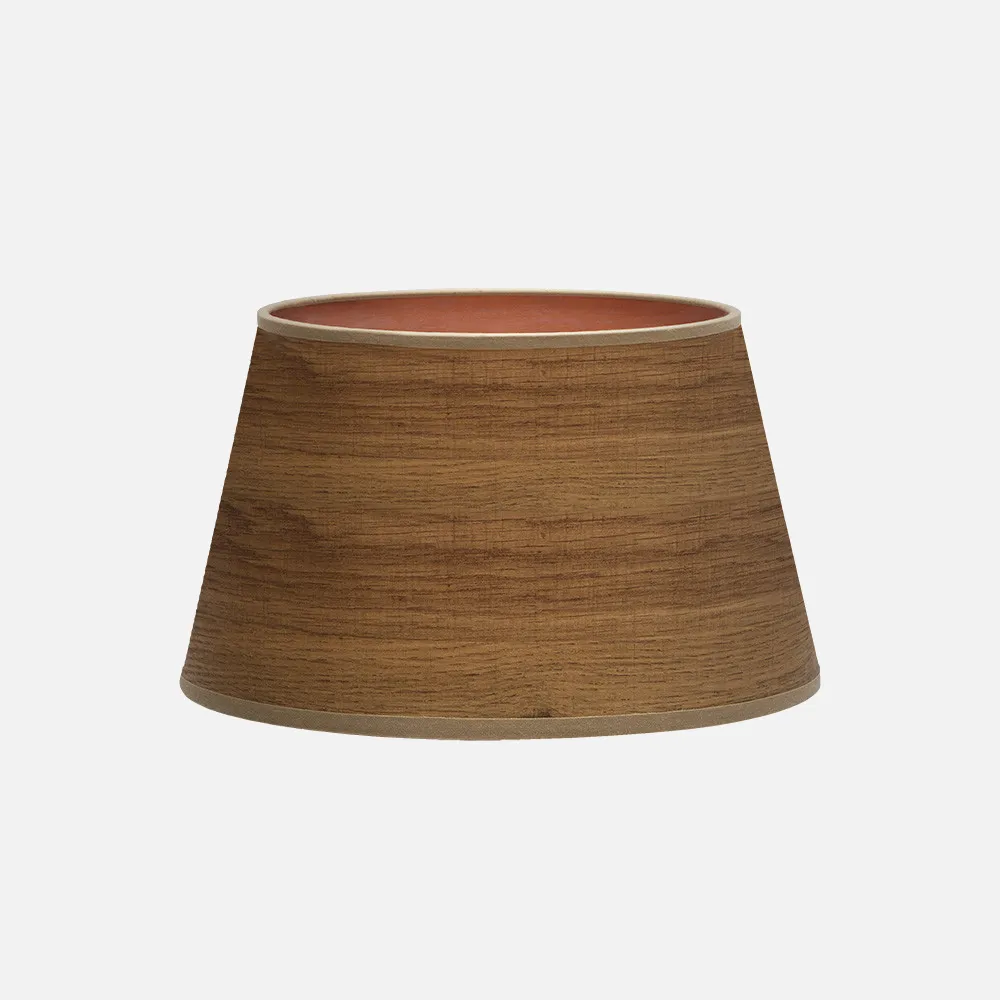178313584 - Pantalla Salma E27 Madera Oscura 35dx25dx20h  Conica Abierta