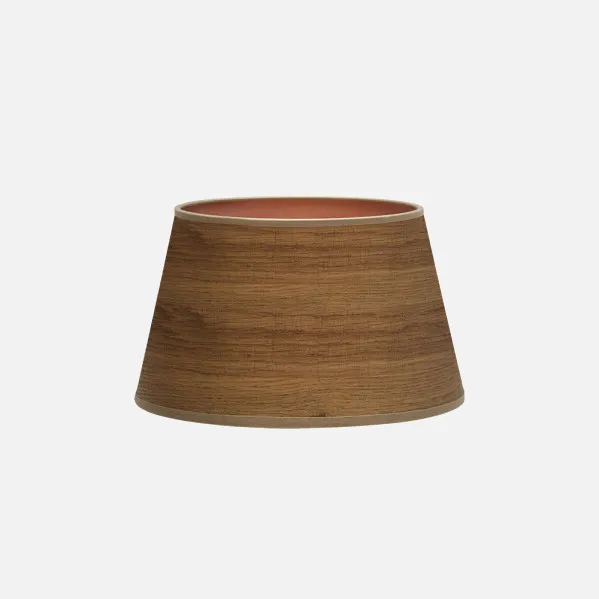 Lampshade Salma E27 Wood Dark 30dx22dx17h   Conical Open