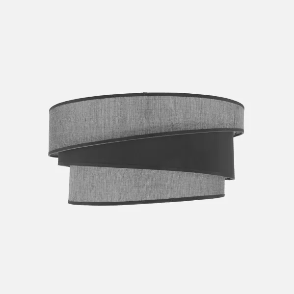 Pantalla Colgante/pie Salon E27 Hara Gris 40dx30dx20h