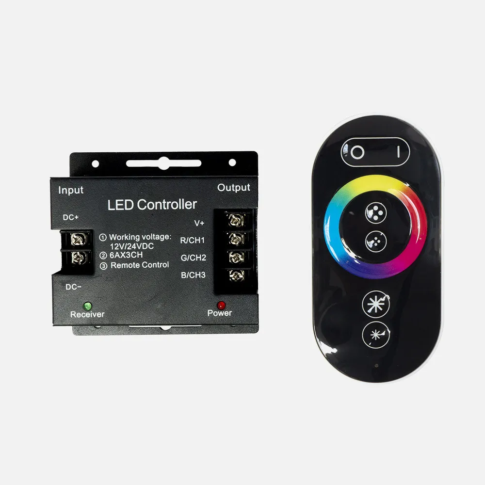 1704CONTR-RGB - Control Remoto Rgb 12v-24v Cinta Led Freya 20m C/mando Tactil