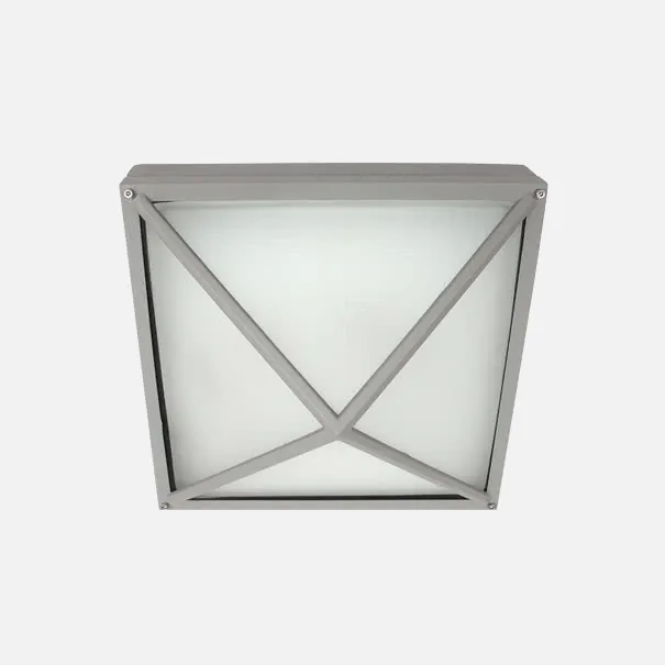 Plafon Serie Salvia Zinc 2xe27 (30x30)