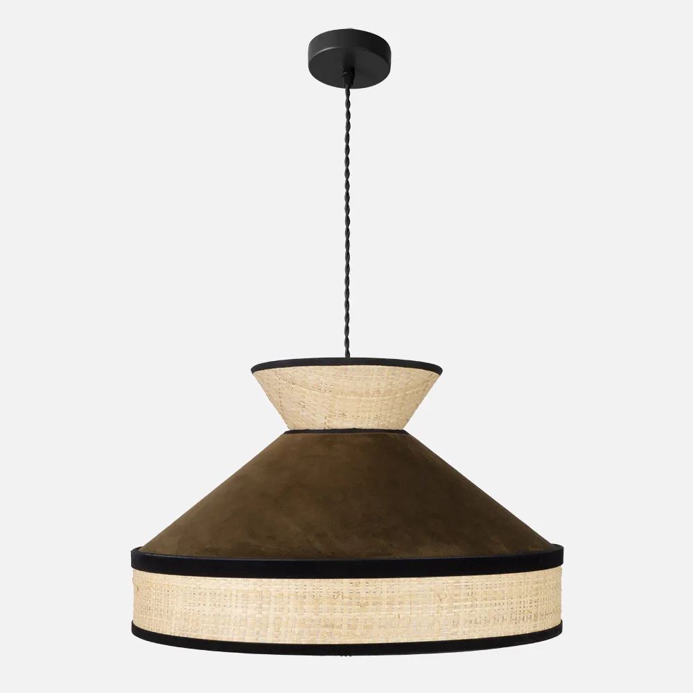 179995002 - Colgante Fabrizio 1xe27 Natural/marron Regx50x50 Cm