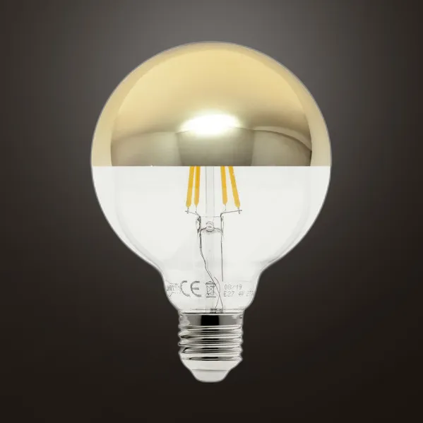 Bulb 10w 4000k E27 Globe Reflecting Gold  950lm 17,5x12,5x12,5 Cm