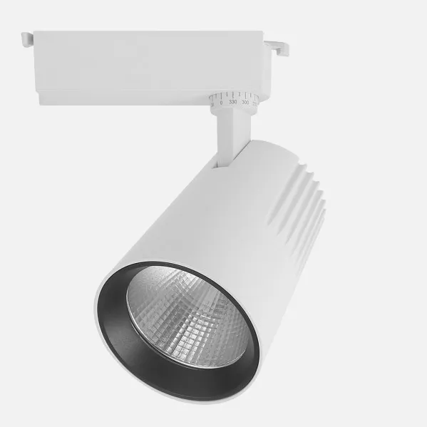 Foco Carril 40w 6000k Telma Blanco 3600lm 36º Orientable 330º Regx21x10,5 Cm