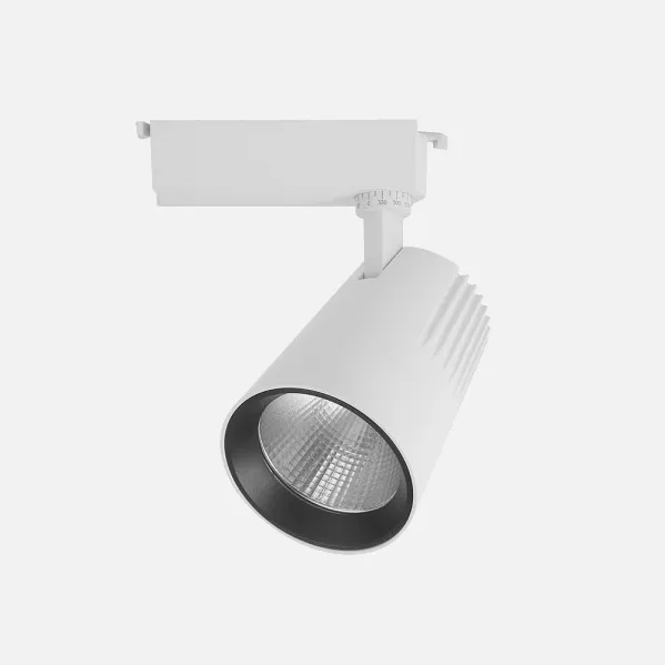 Foco Carril 20w 6000k Telma Blanco 1800lm 36º Orientable 330º Regx15,5x8,2 Cm