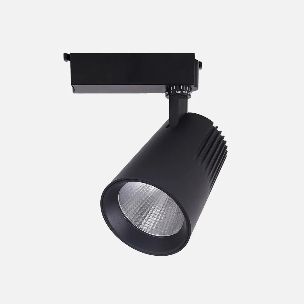 180272009 - Foco Carril 20w 2700k Telma Negro 1800lm 36º Orientable 330º Regx15,5x8,2 Cm