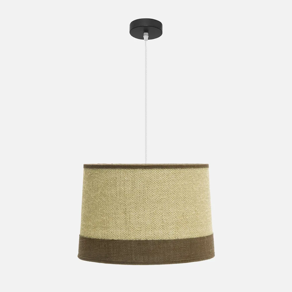 186694002 - Colgante Tietar 1xe27 Saco/marron  Regx40x40 Cm