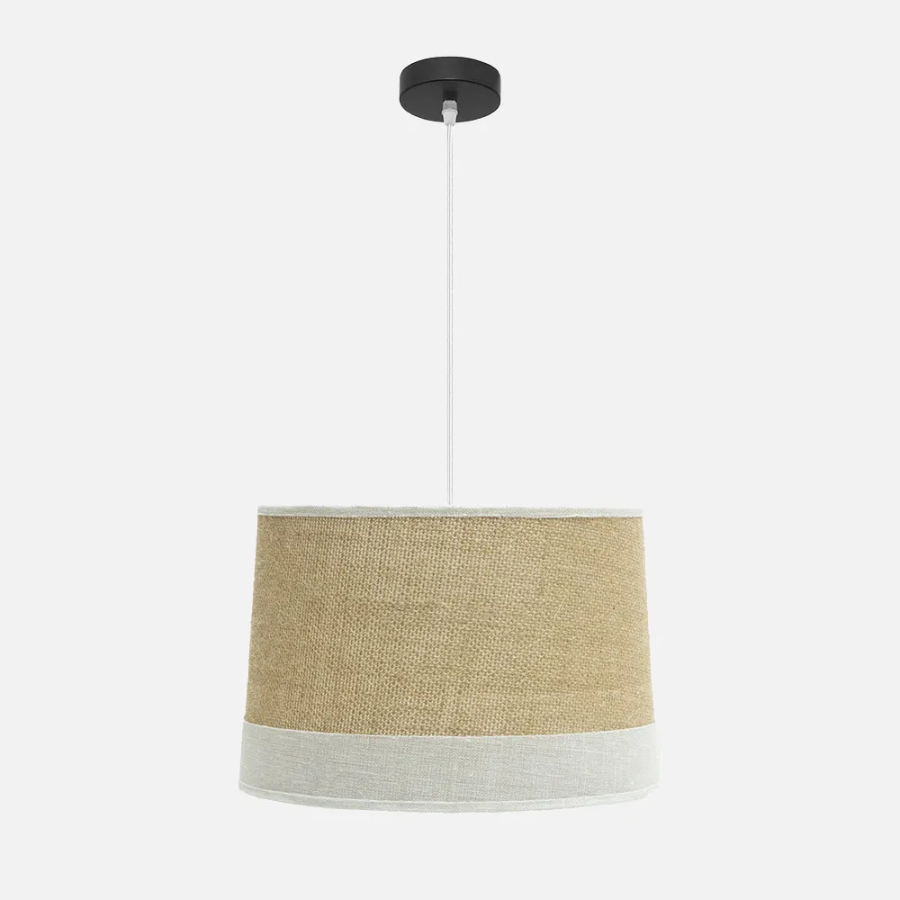 186694001 - Colgante Tietar 1xe27 Saco/blanco  Regx40x40 Cm