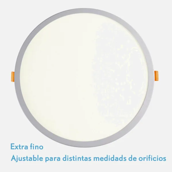 Downlight 20w 4000k Blanco Lejania 1x23x23 Cm 1900lm Empotrar Corte Ajustable 5-21cm