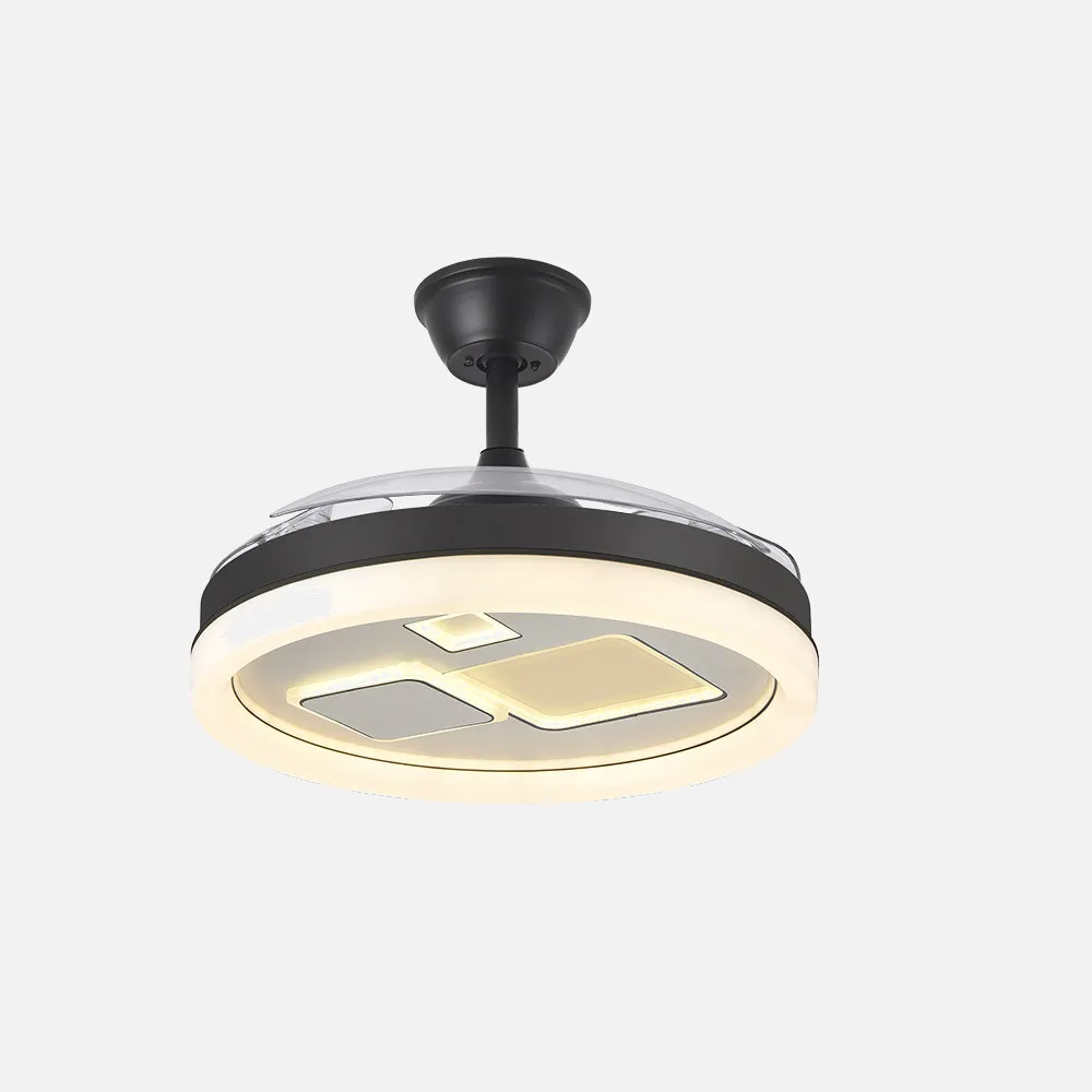 Ventilador Dc Jandula 72w 6120lm Negro/blanco 3 Aspas Desplegables 32/47x50/107d. 3 Colores C/remoto+temporizador+memoria