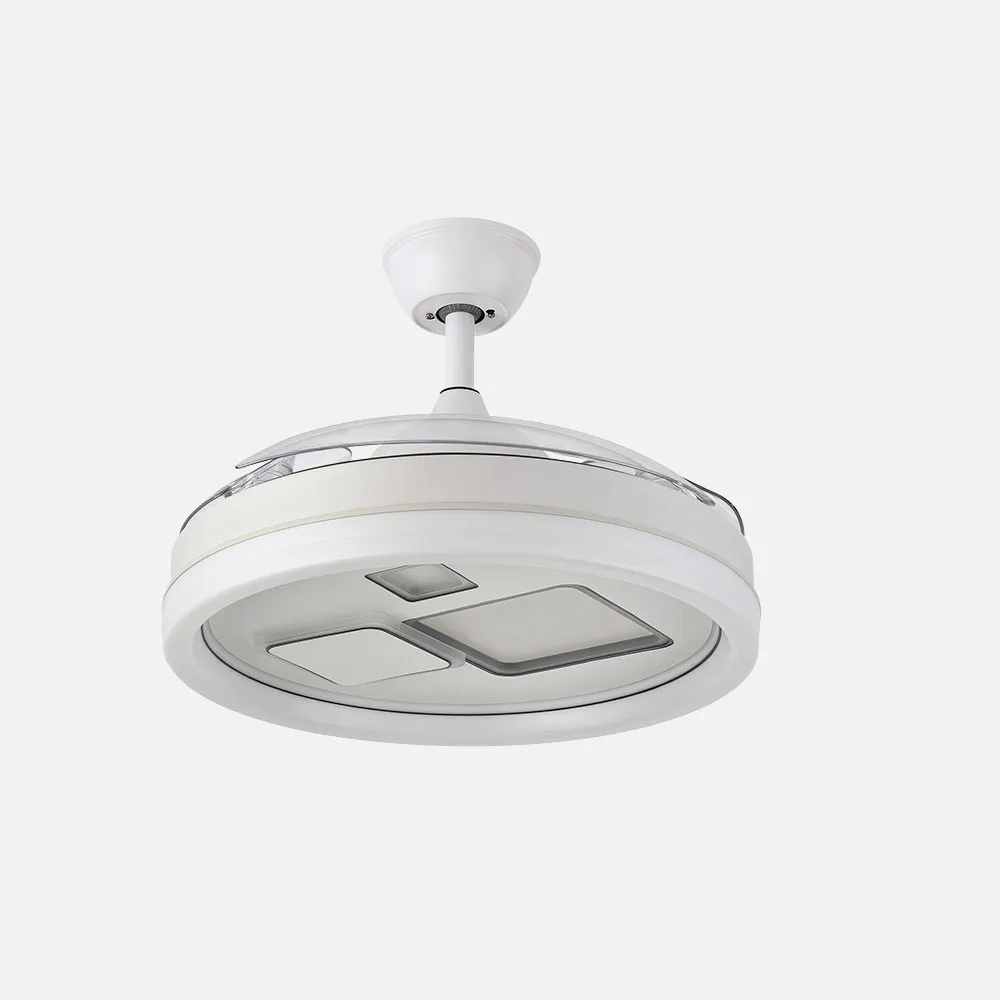 Ventilador Dc Jandula 72w 6120lm Blanco 3 Aspas Desplegables 32/47x50/107d 3 Colores C/remoto+temporizador+memoria