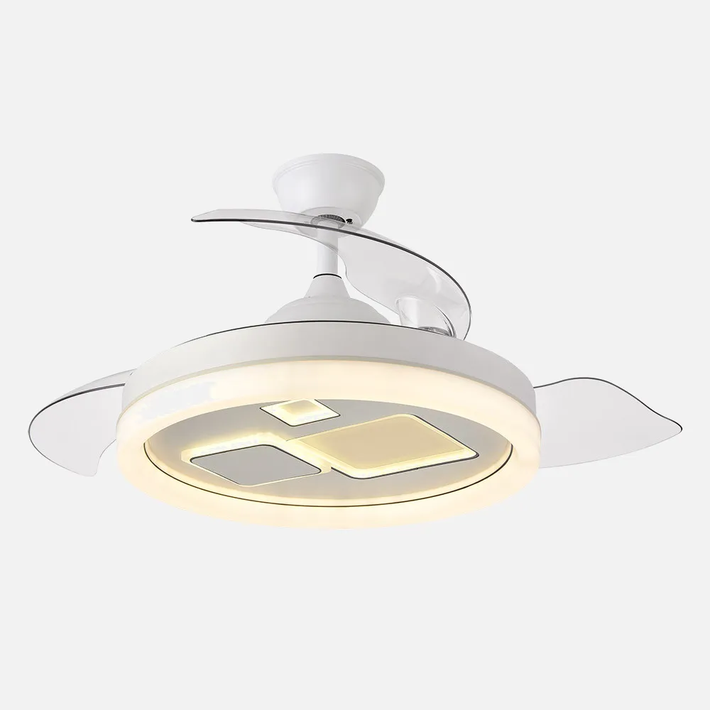 Ventilador Dc Jandula 72w 6120lm Blanco 3 Aspas Desplegables 32/47x50/107d 3 Colores C/remoto+temporizador+memoria