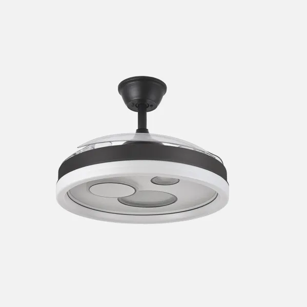 Ventilador Dc Turia 72w 6120lm Negro/blanco 3 Asp.desp. 32/47x50/110d. 3 Colores C/remoto+temporizador+memoria