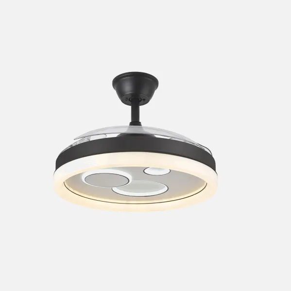 Ventilador Dc Turia 72w 6120lm Negro/blanco 3 Asp.desp. 32/47x50/110d. 3 Colores C/remoto+temporizador+memoria