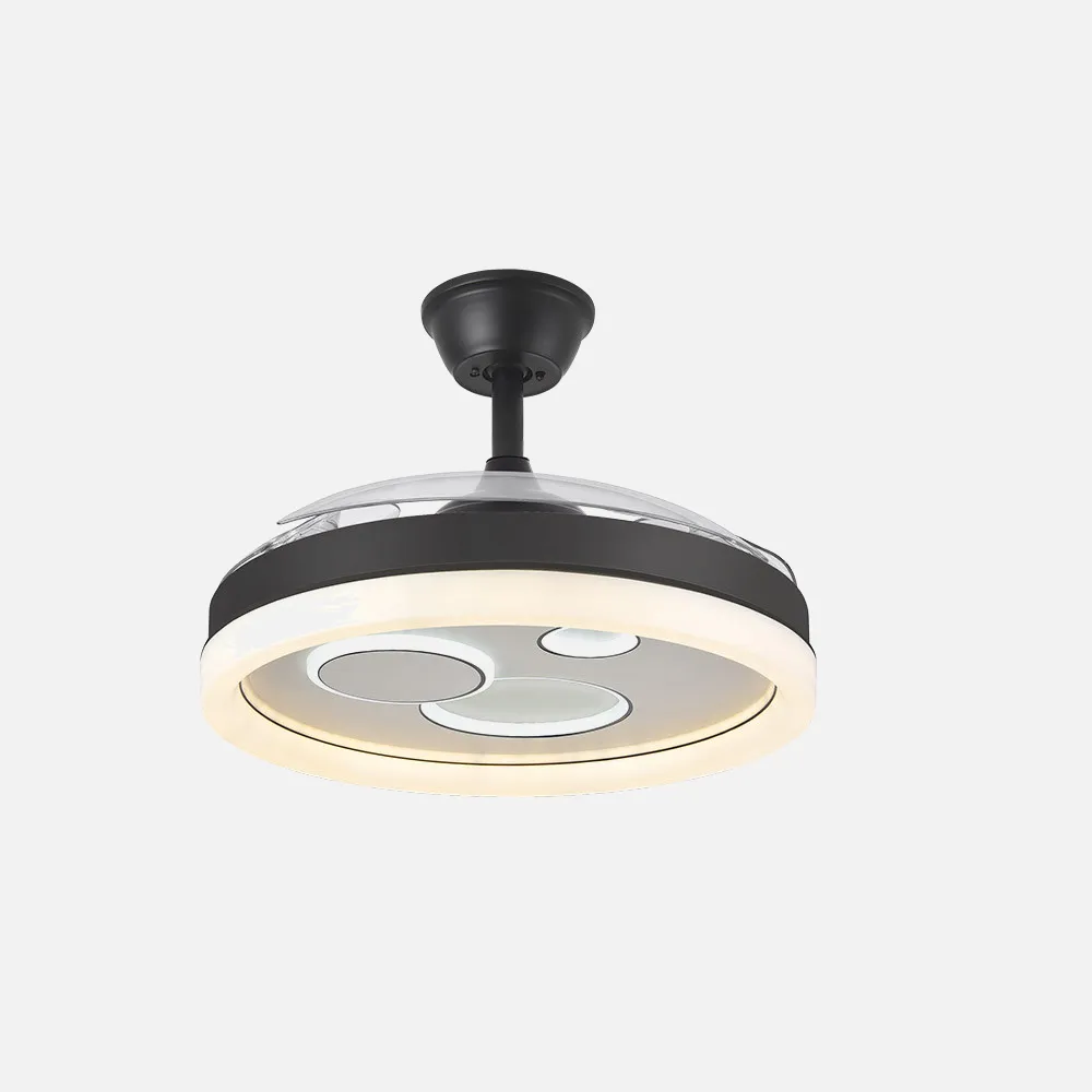 Ventilador Dc Turia 72w 6120lm Negro/blanco 3 Asp.desp. 32/47x50/110d. 3 Colores C/remoto+temporizador+memoria