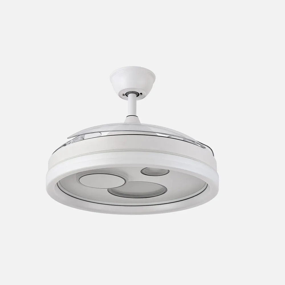 Ventilador Dc Turia 72w 6120lm Blanco 3 Asp.desplegables 32/47x50/110d. 3 Colores C/remoto+temporizador+memoria