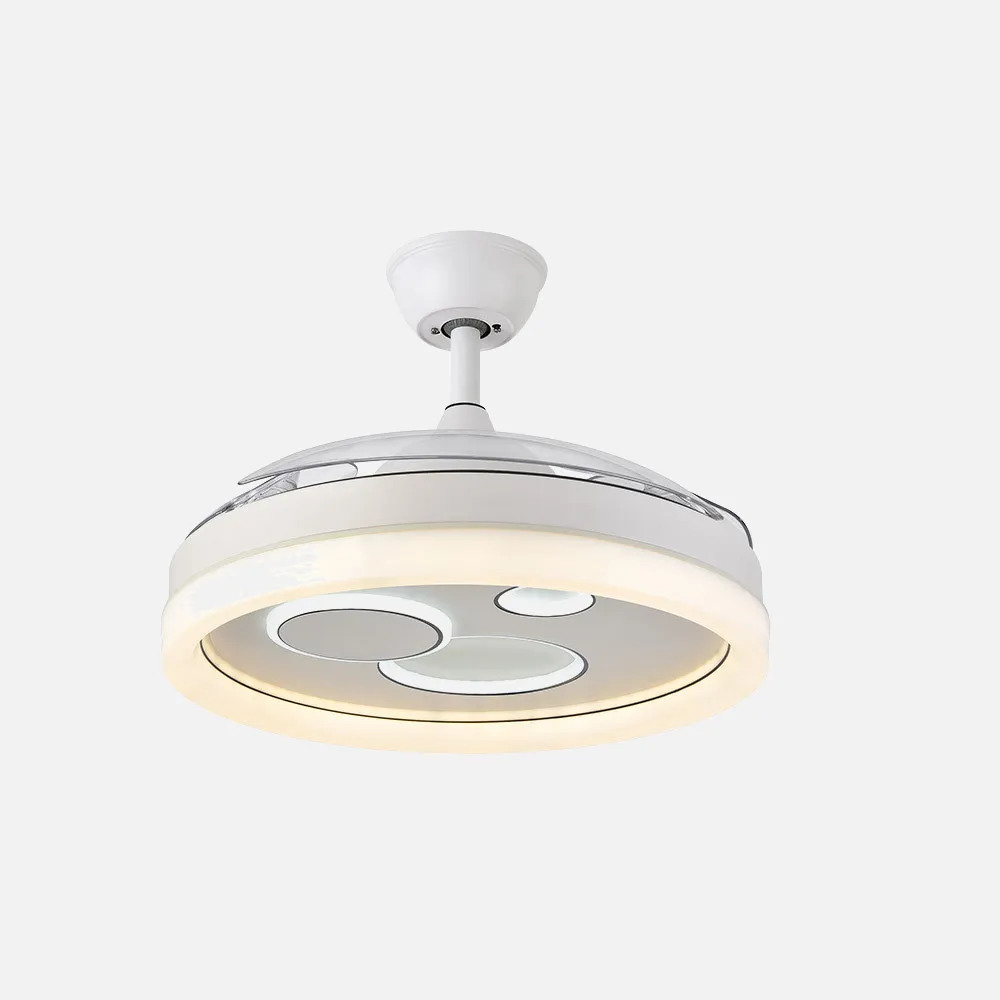 Ventilador Dc Turia 72w 6120lm Blanco 3 Asp.desplegables 32/47x50/110d. 3 Colores C/remoto+temporizador+memoria