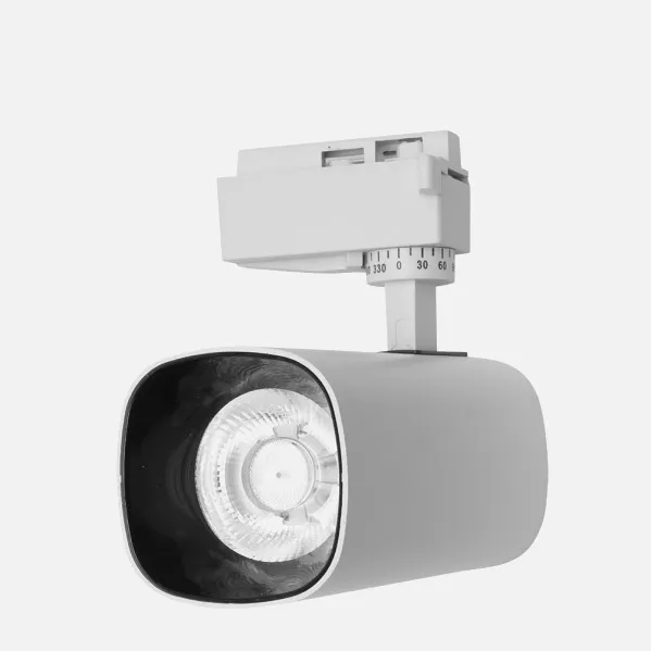 Foco Carril 30w 6000k Alfil Blanco 2700lm 36º Orientable 330º Regx19x7,5 Cm