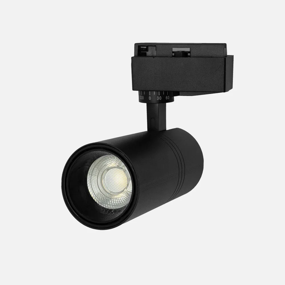 Foco Carril 20w 4000k Anzo Negro 1800lm 36º Orientable 330º Regx18x6,2 Cm