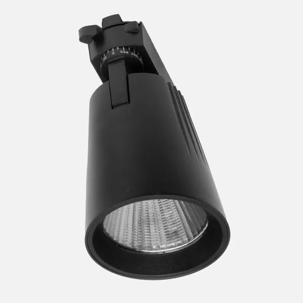 Foco Carril 40w 6000k Telma Negro 3600lm 36º Orientable 330º Regx21x10,5 Cm