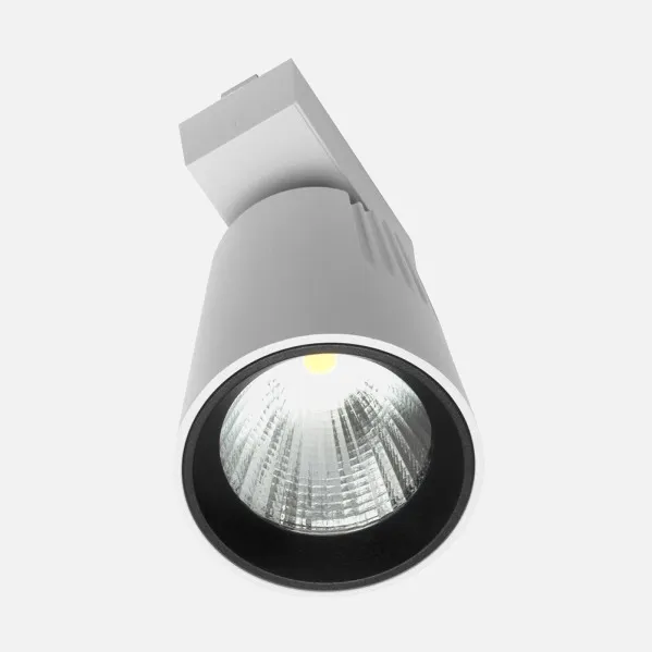 Foco Carril 40w 6000k Telma Blanco 3600lm 36º Orientable 330º Regx21x10,5 Cm