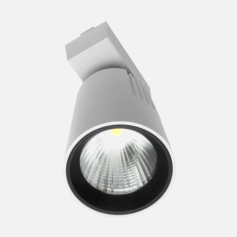 Foco Carril 40w 4000k Telma Blanco 3600lm 36º Orientable 330º Regx21x10,5 Cm