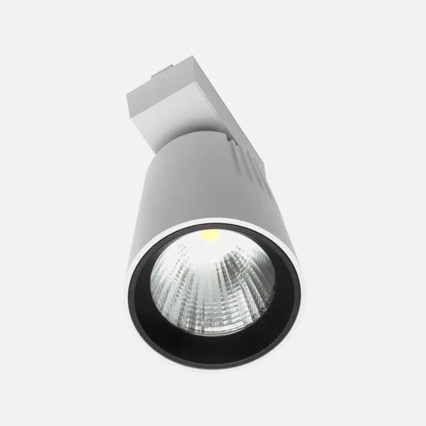 Foco Carril 20w 6000k Telma Blanco 1800lm 36º Orientable 330º Regx15,5x8,2 Cm