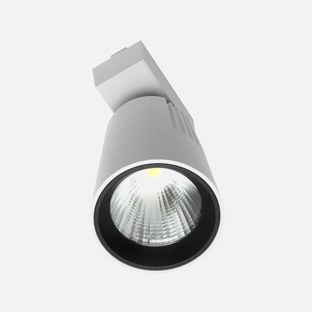 Foco Carril 20w 4000k Telma Blanco 1800lm 36º Orientable 330º Regx15,5x8,2 Cm