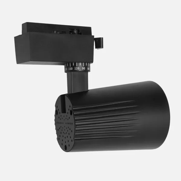 Foco Carril 20w 6000k Telma Negro 1800lm 36º Orientable 330º Regx15,5x8,2 Cm