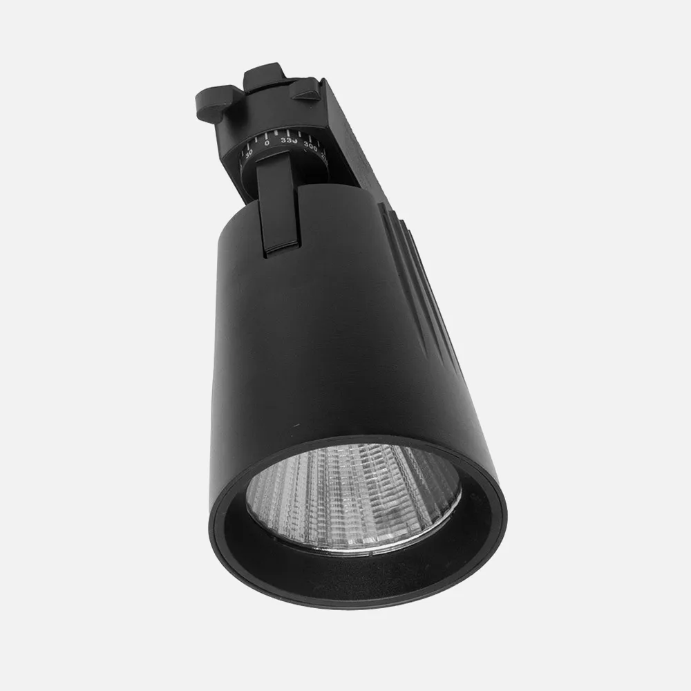 Foco Carril 20w 4000k Telma Negro 1800lm 36º Orientable 330º Regx15,5x8,2 Cm