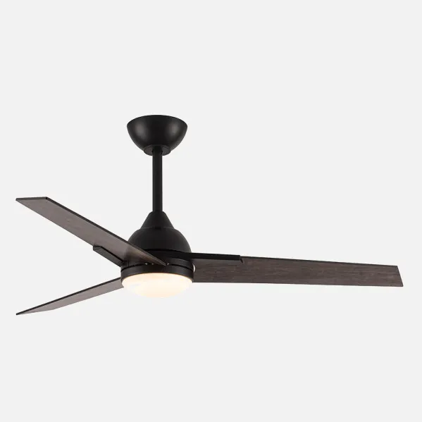 Ventilador 22w Dc Argestes Negro 3 Aspas Gris  6Velocidades 3Colores 2180lm 132D C/remoto, Memoria Y Temporizador