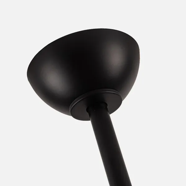 Ventilador 22w Dc Argestes Negro 3 Aspas Gris  6Velocidades 3Colores 2180lm 132D C/remoto, Memoria Y Temporizador