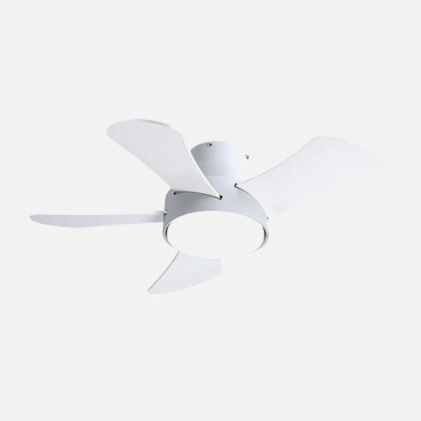 Ventilador 25w Dc Blanco Gregario 5 Aspas Rev.  Blanca/haya 6 Vel. 3000-4000-6000k 82D Remoto,memoria y Temporizador