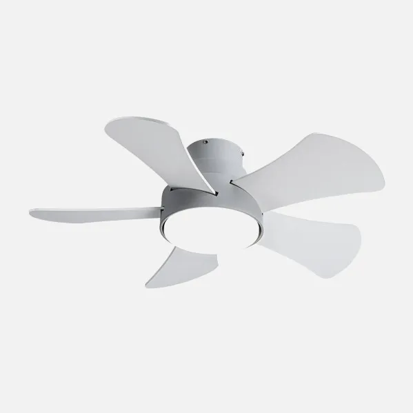 Ventilador 25w Dc Gris Gregario 5 Aspas Rev.  Blanca/haya 6 Vel.3000-4000-6000k 82D Remoto,memoria y Temporizador