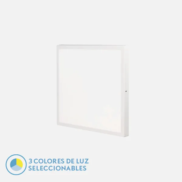 Panel Llano 48w 3000k-4000k-6500k 3,8x50x50 Blanco 4800lm