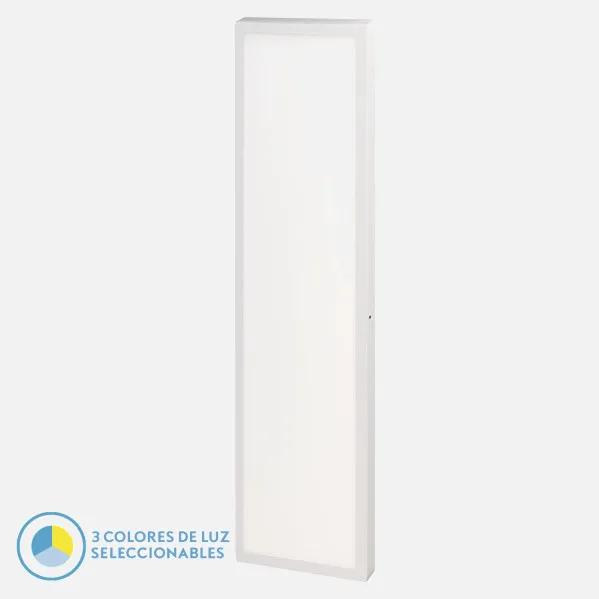 Panel Llano 72w 3000k-4000k-6500k 3,8x30x120 Cm Blanco 7200lm