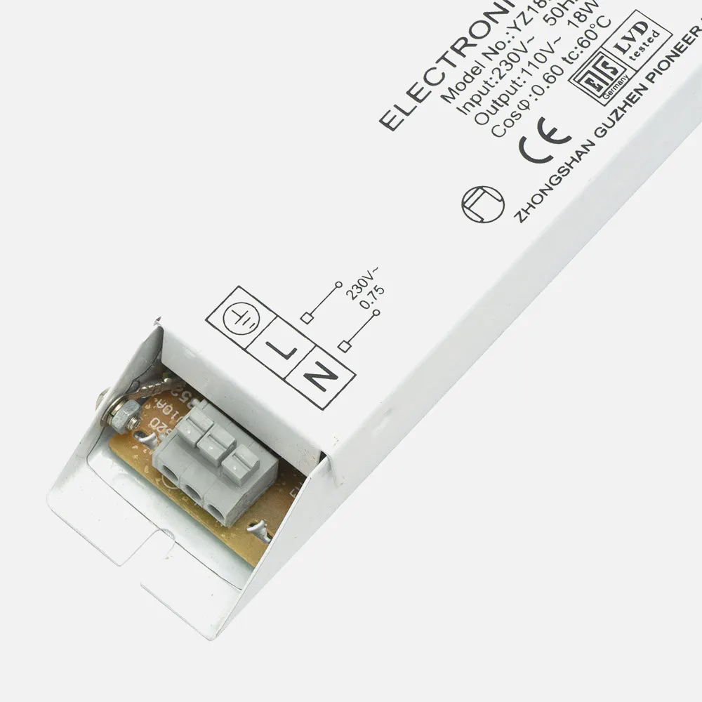 Balastro Electronico Cx Met 2x18w Para Tubo T8 3x28x4 Cm