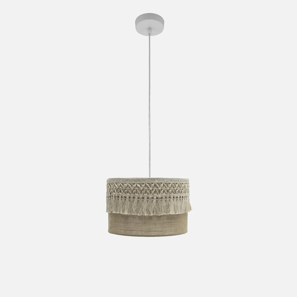 188293001 - Pendant light Ekaterina 1xe27 White/take Regx30x30 Cm With Pasamanería