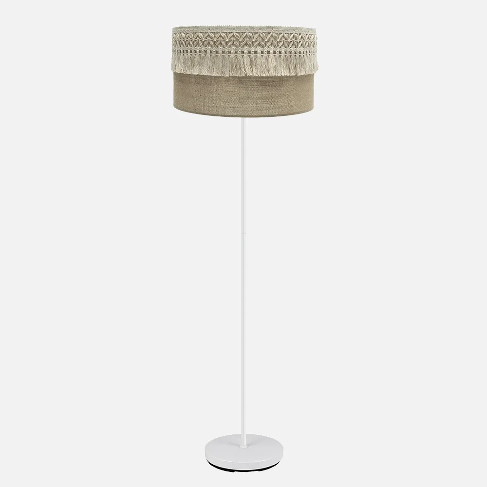 188241001 - Foot Living room Ekaterina 1xe27 White/take 164x40x40 Cm With Pasamanería