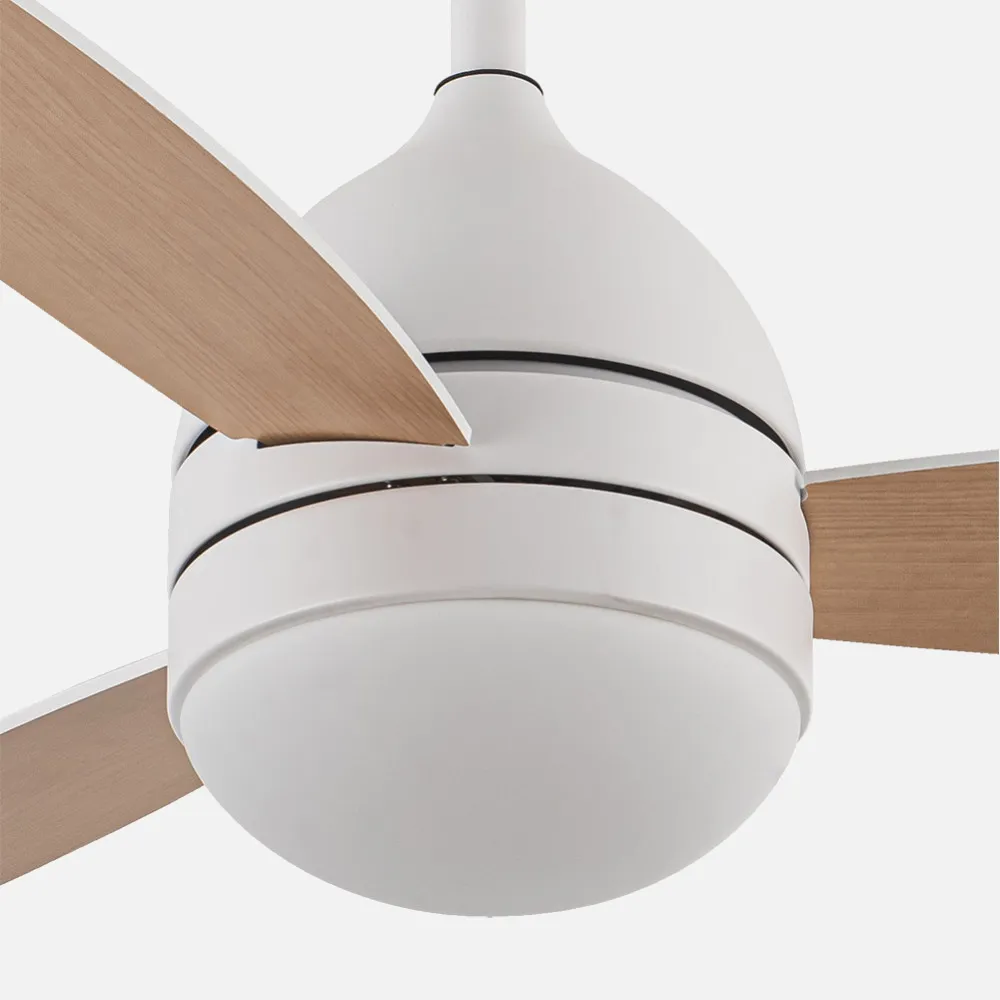 Ventilador 30w Dc Maestral Blanco 3 Aspas Blanco/haya 6 Vel. 3colores 106,7d C/remoto, Memoria Y Temporizador 2850lm