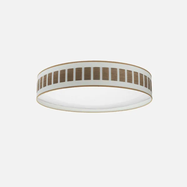 Blanco/Madera Oscura