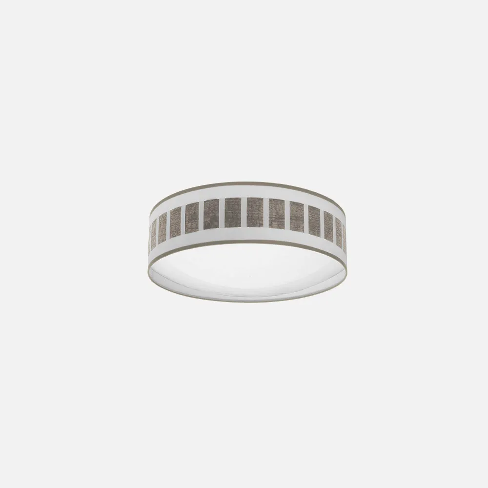 Plafon 48w Ivanna Blanco-madera Gris 3744lm 3000k,4000k,6500k 14x40x40 Cm
