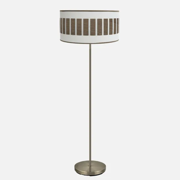 Blanco/Madera Oscura