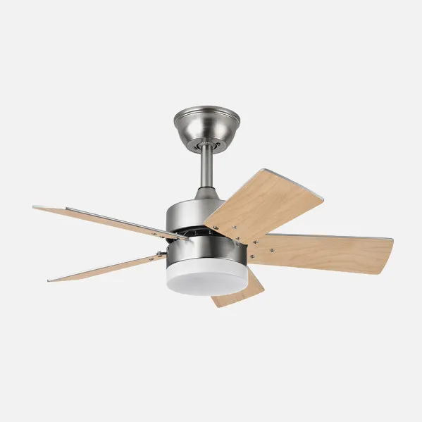 Fan Dc Marta 36w Nickel 5 Blades Rev. There is/silver  41x76d 3060lm C/ Remote, Memory And Timer 3000k,4000k,6000k