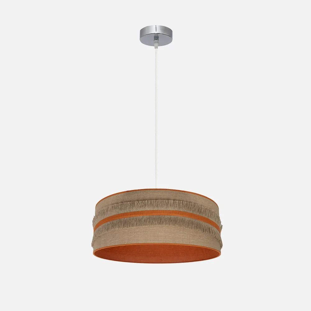 188594004 - Pendant light Natalia 1xe27 Nickel/take-orange Regx40x40 Cm